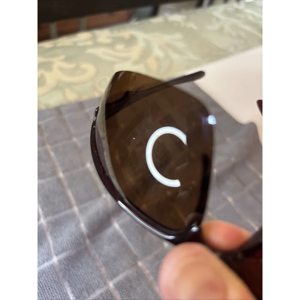 YUM Pradco Brown UV Tinted Lens Sport Wraparound Semi Rimless Men’s Sunglasses